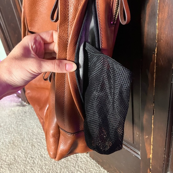 Fossil Tan Leather Backpack - Picture 8 of 9